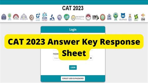 cat 2023 response sheet date